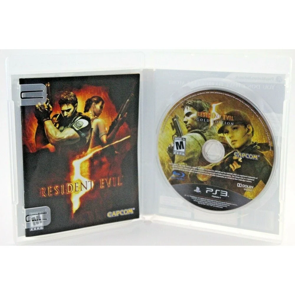 PS3 Lot of 3 Games: Resident Evil 5, Madden 12 & Saints Row The Third Rated M/E